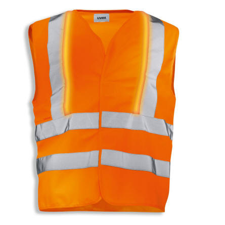 Warnweste Sicherheitsweste Orange Aufdruck Feuerwehr THL EN ISO 20471  Klasse 2