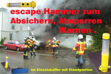 1 x Notfall Hammer & Gurt Schneider Messer Rettung Not Glas